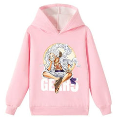 MAOKEI - One Piece Mugiwara Luffy Gear 5 Epic Pose Hoodie Style 2 - B0CLL7RYQ1