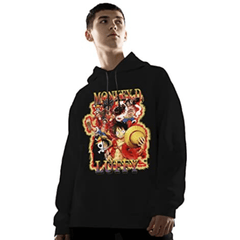 MAOKEI - One Piece Mugiwara Team Epic Hoodie Style 4 - B0BHN9GR7F