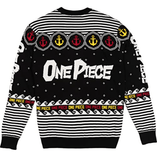 MAOKEI - One Piece Official Anime Logo Christmas Sweater - B09YMTYNCV