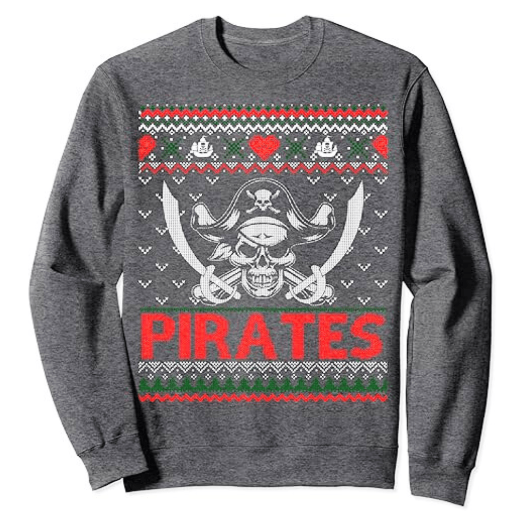 MAOKEI - One Piece Realistic Pirates Emblem Christmas Sweater - B081CPWMF8