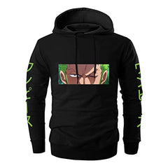 MAOKEI - One Piece Roronoa Zoro Special Emblem Hoodie Style 3 - B0CHY9FFN8