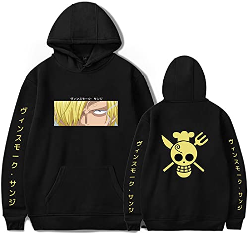 MAOKEI - One Piece Vinsmoke Sanji Special Emblem Hoodie Style 3 - B09MTKXT34