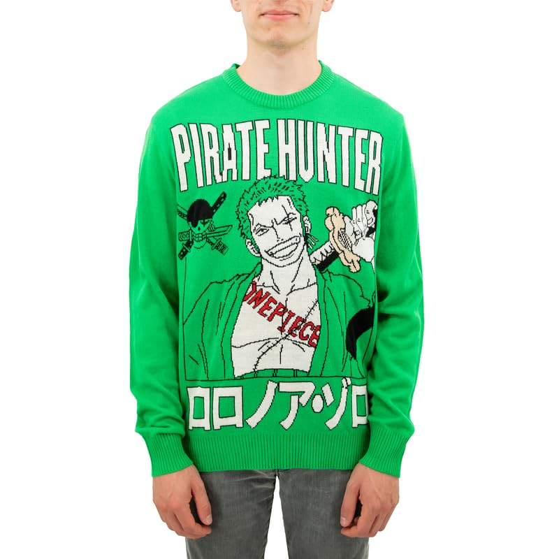 MAOKEI - One Piece Zoro Christmas Sweater Epic Pose Style 1 - B0C29ZK671