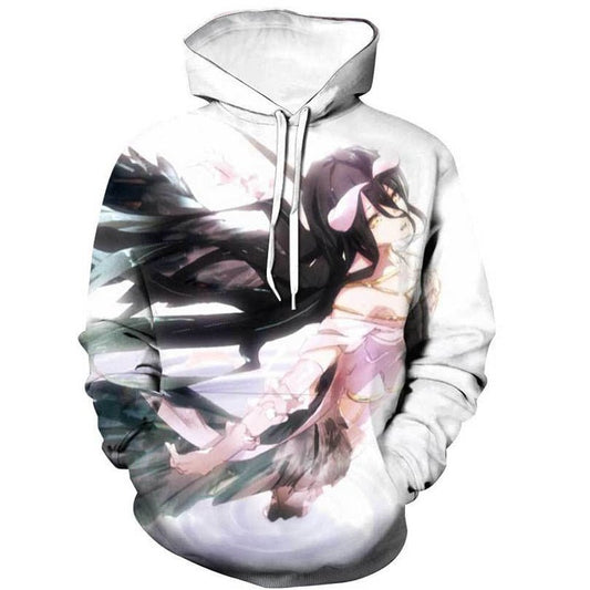 MAOKEI - Overlord White Light Albedo Fashion Hoodie - 1005004711981743-Orange-XXS