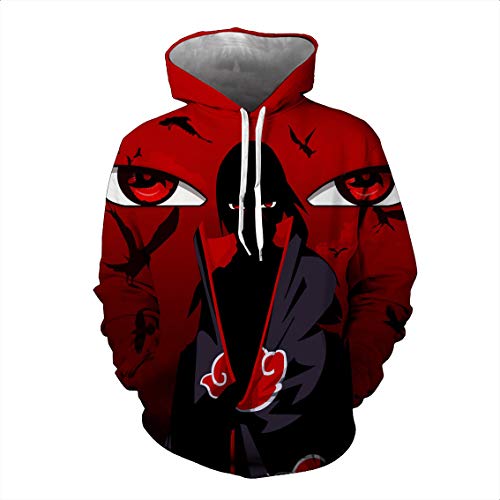 MAOKEI - Uchiha Clans Mangekyou Sharingan Inspired Hoodie - B09VDC35NT