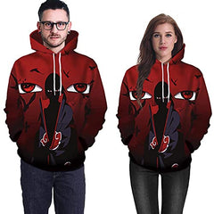 MAOKEI - Uchiha Clans Mangekyou Sharingan Inspired Hoodie - B09VDC35NT